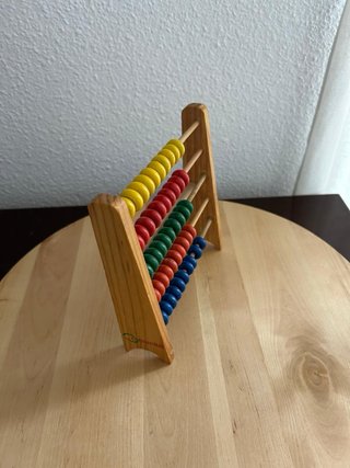 Ábaco de madera infantil o para decoración