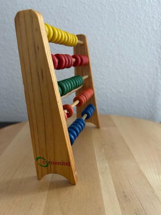 Ábaco de madera infantil o para decoración