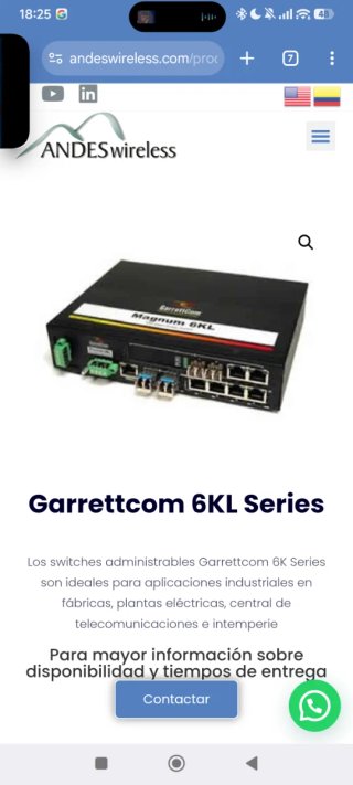 GarrettCom Magnum 6K16 Switch Fibra Óptica