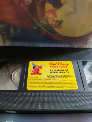 Película VHS Disney La Leyenda de Sleepy Hollow