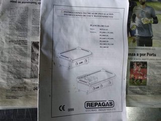 Plancha de cocina Repagas