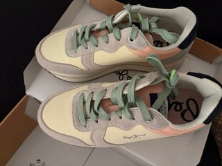 Zapatillas Pepe Jeans Beige y Rosa Talla 38