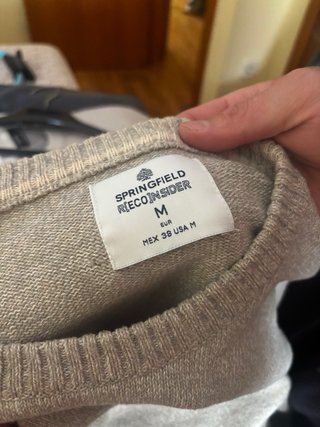 Jersey beige hombre