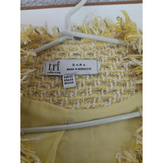 Chaqueta TRF amarilla tweed