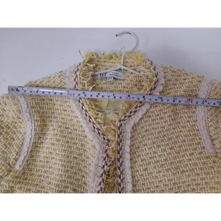 Chaqueta TRF amarilla tweed