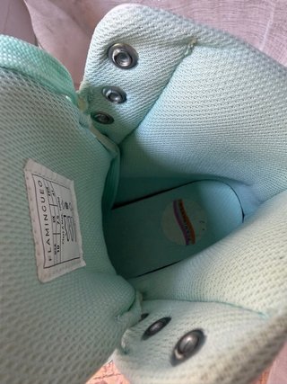 Patines 4 Ruedas Flamingueo Blancos y Menta