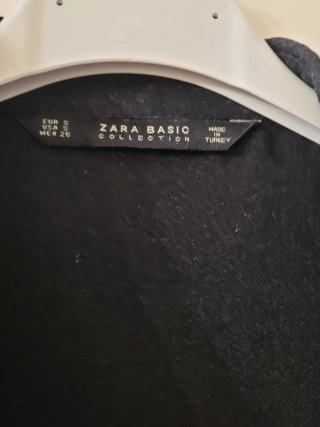 Camicia Zara nera con perle