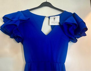 Abito flamenco blu elettrico