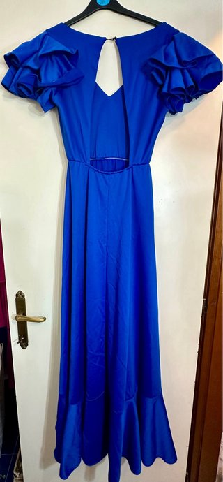 Abito flamenco blu elettrico