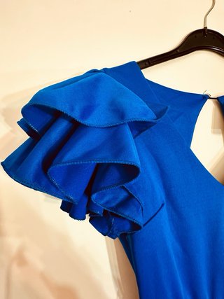 Abito flamenco blu elettrico