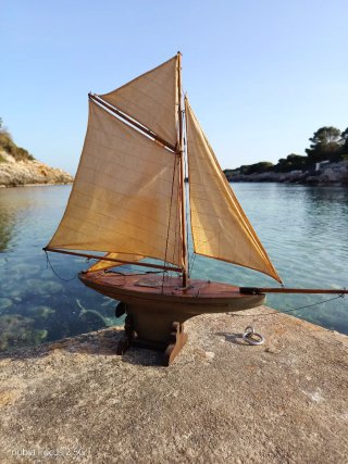 Velero Juguete Antiguo Años 60