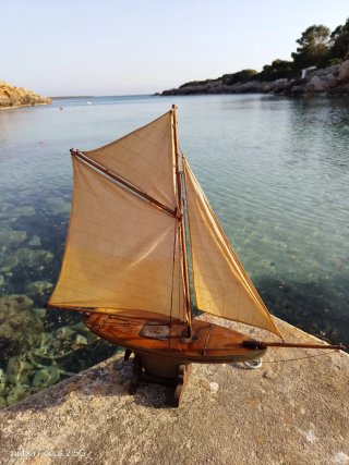 Velero Juguete Antiguo Años 60