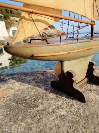 Velero Juguete Antiguo Años 60