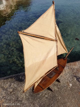 Velero Juguete Antiguo Años 60