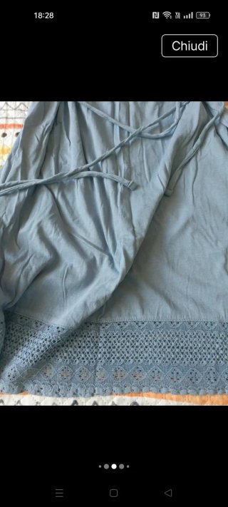 Vestito in cotone azzurro