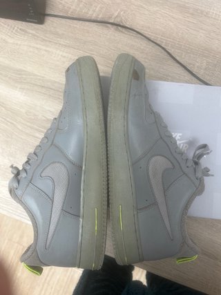 Nike Air Force 1 Gris/Verde Originales