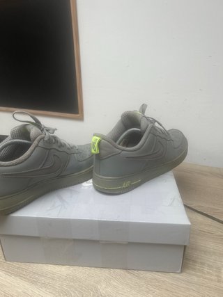 Nike Air Force 1 Gris/Verde Originales