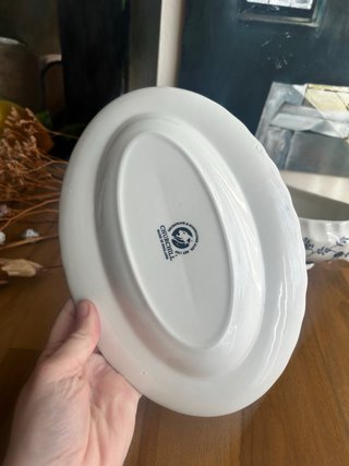Salsera Churchill Porcelana Azul y Blanca