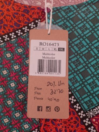 Vestido estampado patchwork .