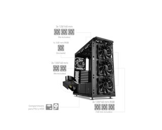 Caja PC Nox Hummer TGX | Cristal | 4x140mm