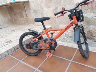 Bicicleta Infantil 16 Naranja
