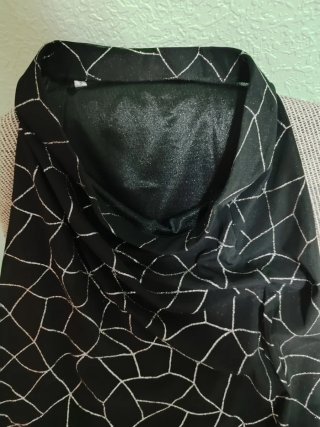 Falda larga negra con estampado