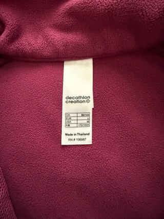 Forro polar Quechua Talla M color berenjena