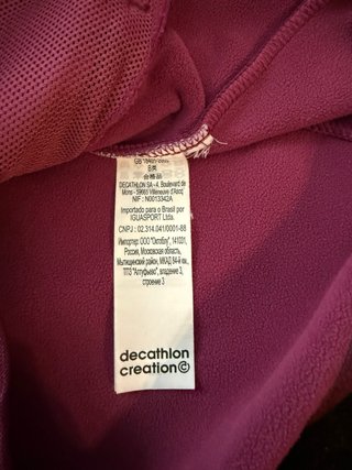 Forro polar Quechua Talla M color berenjena