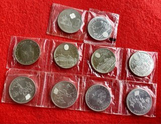 LOTE MONEDAS FNMT 2000 PESETAS. PLATA 0.925. SC