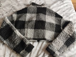Chaqueta corta cuadros