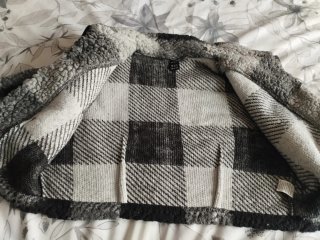 Chaqueta corta cuadros