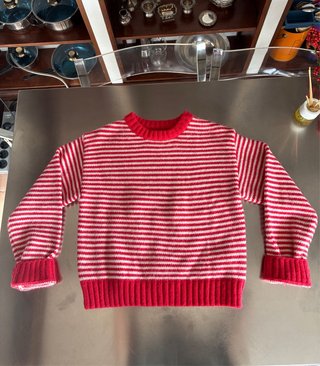 Jersey de rayas rojas y blancas Zara mujer