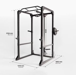 Power Rack 900 Decathlon + Banco + Barra