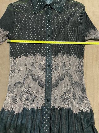 Blusa Boske Talla M Lunares y Encaje