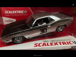 Scalextric Plymouth Barracuda Plata
