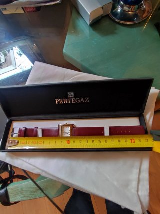 Reloj Pertegaz Correa Burdeos y Caja Plateada