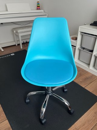 Silla de escritorio infantil azul