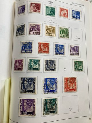Hojas Álbum Sellos Indias Holandesas 1870-1949