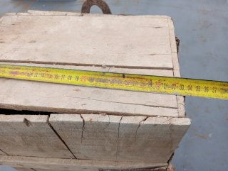 Caja de madera antigua