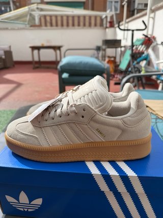 Zapatillas Adidas Samba XLG Talla 42 Beige