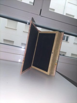 Caja decorativa libro mariposas
