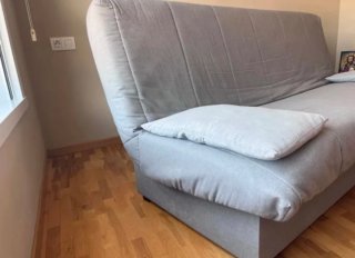 Sofá Cama Gris con Almacenamiento