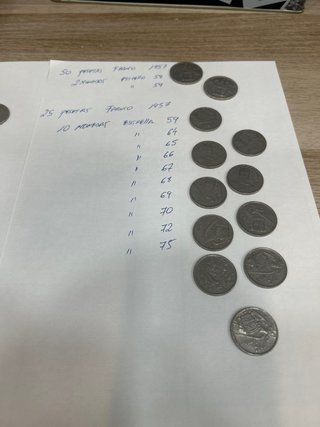 Lote monedas antiguas España