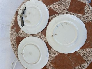 Conjunto 3 Platos Decorativos de Cerámica