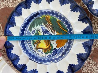 Conjunto 3 Platos Decorativos de Cerámica
