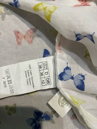 Blusa Blanche Porte T38 Mariposas Multicolor