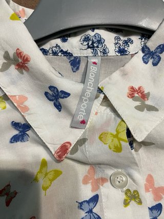 Blusa Blanche Porte T38 Mariposas Multicolor