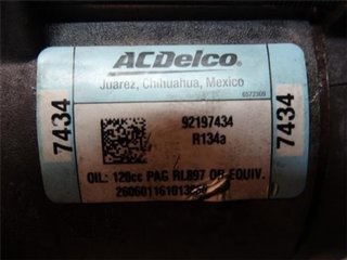 Compresor chevrolet camaro 92197434