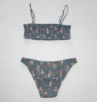 Bikini Oysho azul floral Talla L
