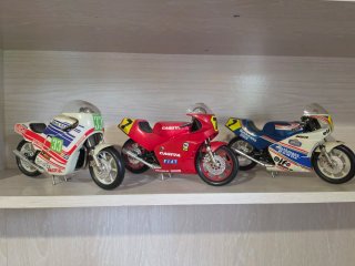 3 Motos de Colección CAGIVA, HONDA, MOTUL